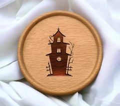 Gothic Haunted Mansion SVG - Dark Silhouette SVG