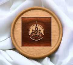 Gothic Castle Circle SVG - T-Shirt Design SVG