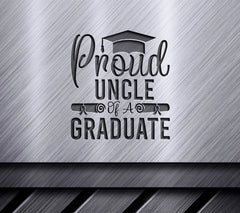 Proud Uncle Graduate SVG - Graduation Cap & Diploma Design SVG