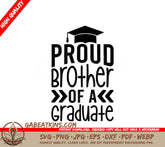 Proud Brother Graduate SVG - Graduation Cap Design SVG