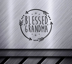 Blessed Grandma Design SVG - Arrows Circle Design SVG