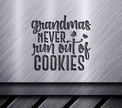 Grandmas Never Run Out of Cookies SVG Design SVG