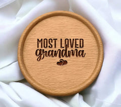 Most Loved Grandma SVG - Heart Design Design SVG