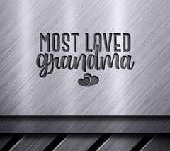 Most Loved Grandma SVG - Heart Design Design SVG