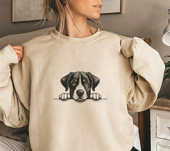 Greater Swiss Mountain Dog Peeking Over Table - SVG SVG