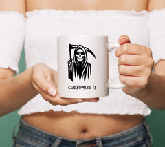 Grim Reaper with Scythe SVG - Halloween Clipart Design SVG