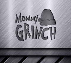Mommy Grinch with Santa Hat SVG - Christmas Grinch Family Design SVG