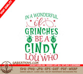 ## Grinch-Inspired Cindy Lou Who SVG Design SVG