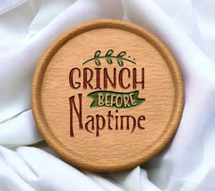 Grinch Before Naptime SVG - Red & Green Sign SVG