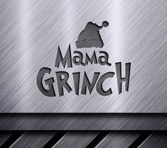 Mama Grinch SVG with Santa Hat - Grinch Christmas Design SVG