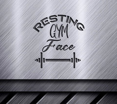 Resting Gym Face SVG - Fitness Design Design SVG