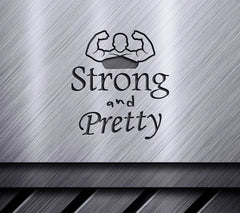 Strong & Pretty Flexing Muscles SVG - Gym & Fitness Design SVG