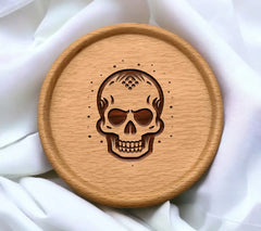 Dotted Skull SVG - Halloween Vector Illustration SVG