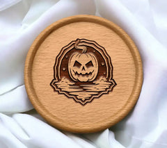 Minimalist Pumpkin Face SVG for Halloween SVG