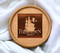 Halloween Castle & Witch SVG - Design Design SVG
