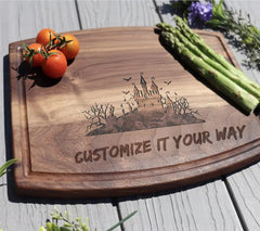 Halloween Haunted Castle Silhouette SVG - Bats, Trees & Day of the Dead SVG