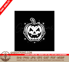Halloween Pumpkin SVG - Drawing (Vector) SVG