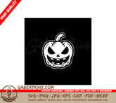 Smiling Pumpkin Halloween SVG - Illustration SVG
