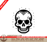 Dotted Skull SVG - Halloween Vector Illustration SVG
