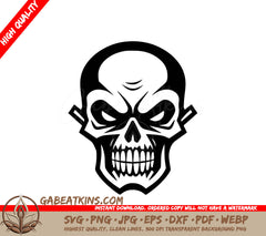 Minimalist Skull SVG - Halloween Design SVG