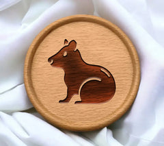 Mouse Silhouette SVG - Ghostly Hamster Design SVG