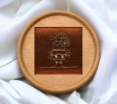 Cocktail with Umbrella SVG - Simple Hand Drawn Flower Outline SVG