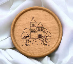 Castle Kids SVG - Hand Drawn Cartoon Illustration SVG