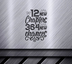 New Chapters, 365 New Chances - SVG Design SVG