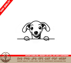 Happy Italian Greyhound SVG - Digital file in multiple formats