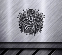 Harry Potter Holding Wand SVG - Drawing SVG