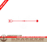 Red Arrow & Bracket Heart Arrows SVG Cut File SVG