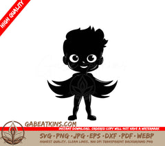 Heartbeat Hero Boy with Wings SVG SVG
