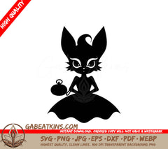 Cowboy Cat in Dress SVG - Western Gunfighter Vector Design SVG