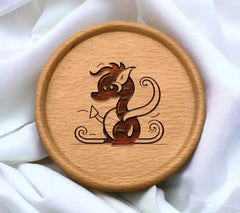 Dragon with Arrow SVG - Cute Cartoon Hippocampus Illustration SVG