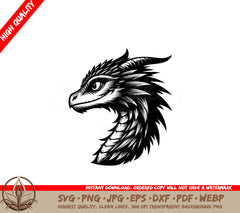 Horned Dragon Royalty SVG - Digital Product in Multiple Formats