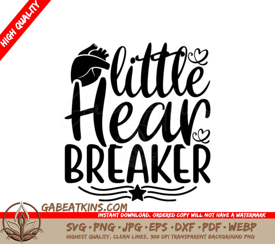 Little Heart Breaker SVG Design - SVG