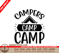 Tent Camping Campers Gonna Camp SVG Design SVG
