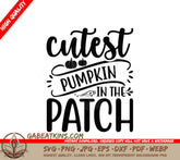 Pumpkin Patch SVG - Cute Fall Design SVG