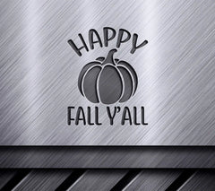 Happy Fall Yall Pumpkin Silhouette SVG SVG