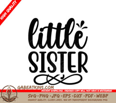 Little Sister SVG Design - Design SVG
