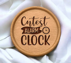 Cutest Alarm Clock SVG Design - Huge Baby SVG