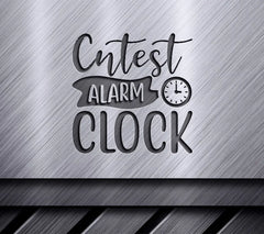Cutest Alarm Clock SVG Design - Huge Baby SVG