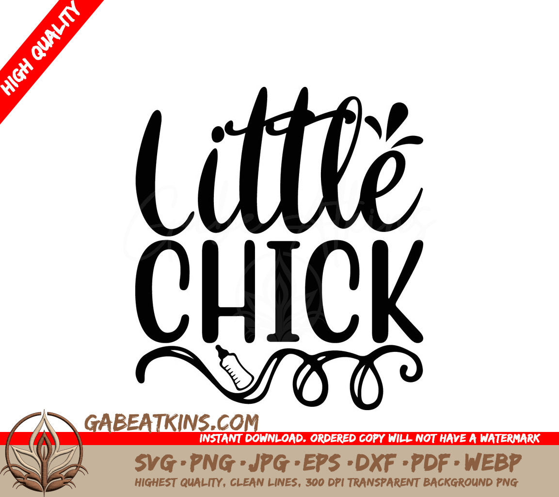 Little Chick SVG Design - Huge Baby Cut File SVG
