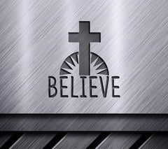 Christian Believe Cross Design SVG - SVG