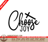 Choose Joy Cross SVG - Christian Design Design SVG
