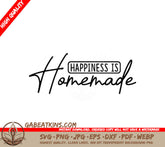 Happiness is Homemade SVG - Farmhouse Sign Design SVG