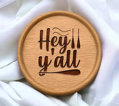 Hey Yall SVG Sign - Home Decor SVG