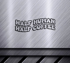 Half Human Half Coffee SVG Design - Huge Aesthetic Design SVG