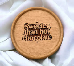 Sweeter Than Hot Chocolate SVG Design SVG