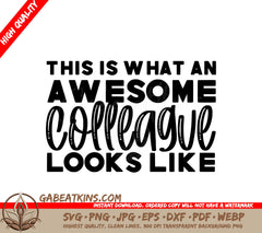 Awesome Colleague SVG Cut File - Office Mug Design SVG
